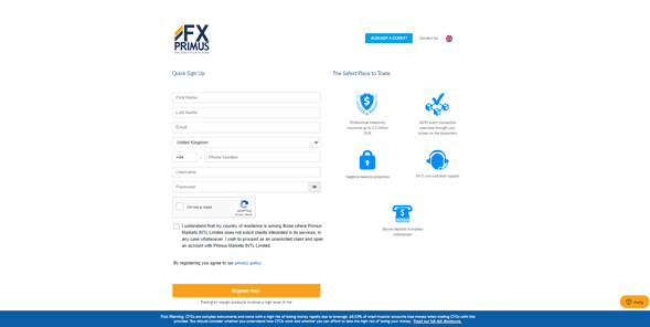 Abrir una Cuenta FXPRIMUS